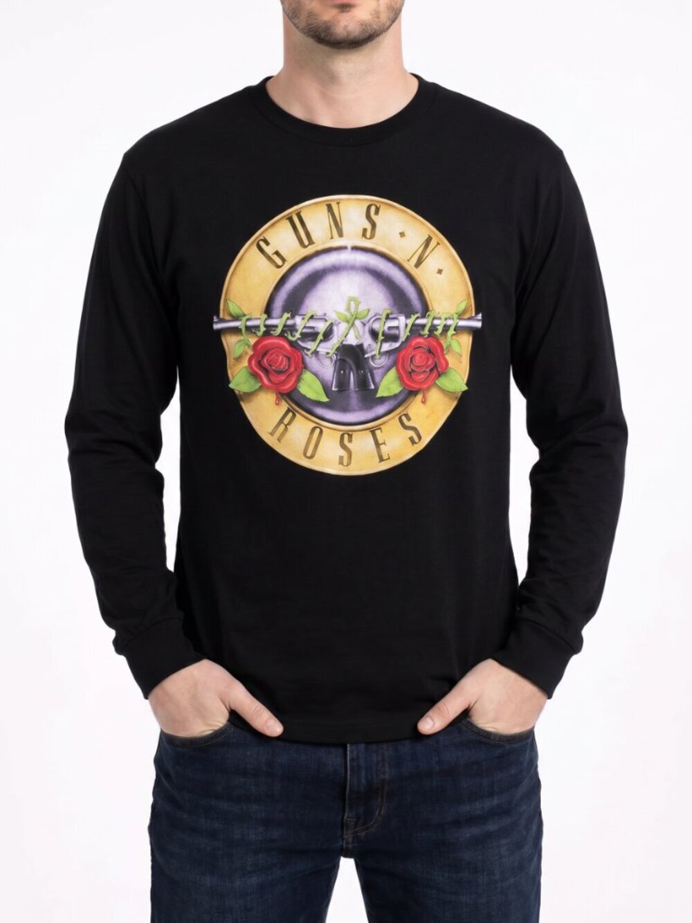 Mens Guns 'n' Roses Band Long Sleeve TShirt